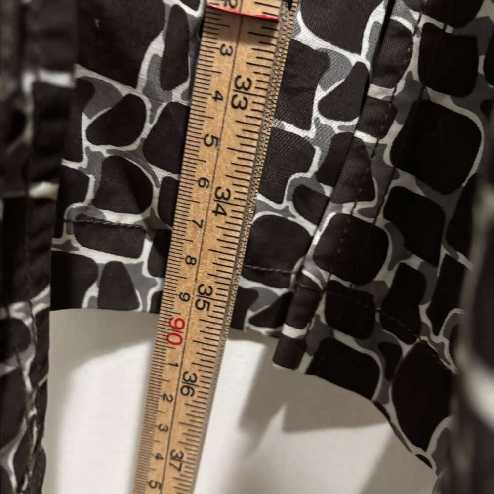 Steve Madden Black and White Crocodile Print Coat Vintage Large - Picture 10 of 10